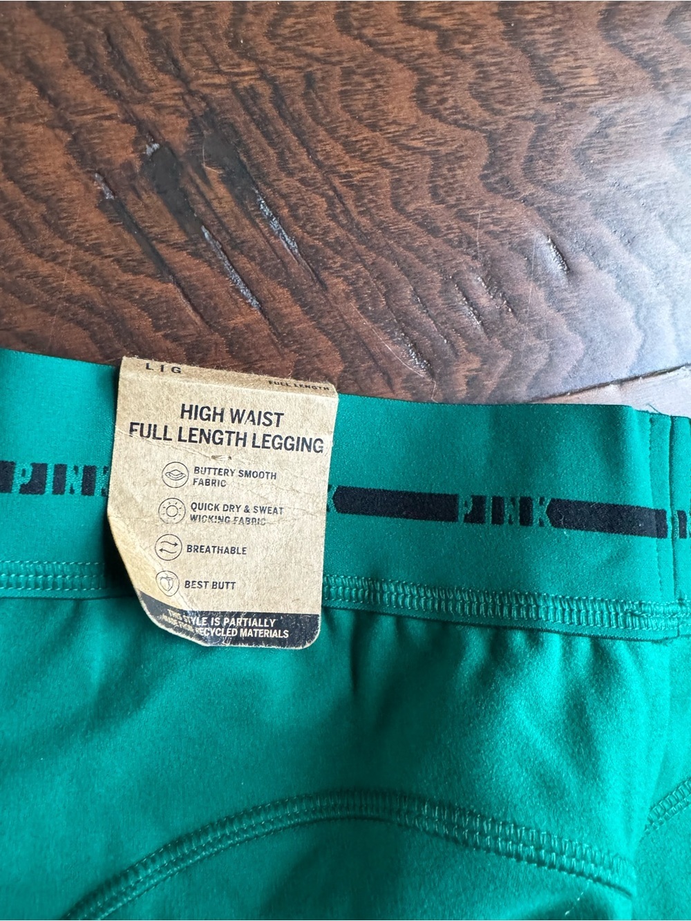 PINK Active Green Women's Leggings - Picture 4 of 4